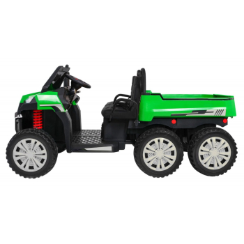 Autko Farmer Truck dla 2 dzieci Zielony + Napęd 4x4 + Pilot + Kiper + Audio LED